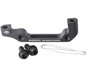 Shimano Adapter hinten SM-MA90 Postmount> Standard 160 mm mit Schrauben/Draht Box 