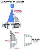 Shimano Kassette Ultegra CS-RS8000/CS-HG800 11-Gang 
