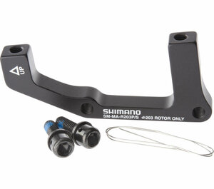 Shimano Adapter SM-MA Postmount> Standard 203 mm mit Schrauben/Stop-Ring 